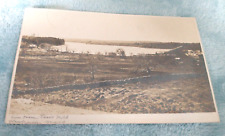 1909 Wenham Lake & Ice House View From Tarr's Hill  RPPC Real Photo Postcard picture