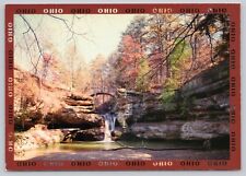 Upper Falls in Hocking Hills State Park, Ohio Continental Postcard picture