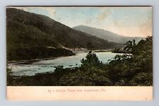 Lewiston PA, Pennsylvania, Juniata River, Steam Train, Antique Vintage Postcard picture