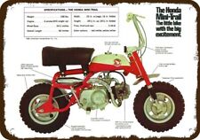 1968 HONDA MINI TRAIL Mini Bike Motorcycle VntLook DECORATIVE REPLICA METAL SIGN picture