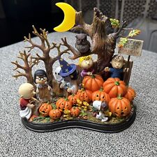 Peanuts Gang Welcome Great Pumpkin Danbury Mint Lighted Halloween No Cord picture