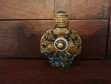 Antique Czech Jeweled Ormolu Glass Perfume Bottle picture