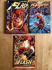 THE FLASH GRAPHIC NOVEL LOT: MOVE FORWARD, FLASHPOINT, REBIRTH (DC) NM LOT TPB picture