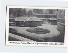 Postcard Edgewood Train Station Circa 1900, USA picture