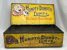 Humpty Dumpty Lumps Chocolate Cocoanut Candy 20lb Antique Tin Box - 91549 picture