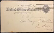 1894 **MASSACHUSETTS STATE GRANGE** WORCESTER, MASS. UX10 {GRANT} POSTAL CARD picture