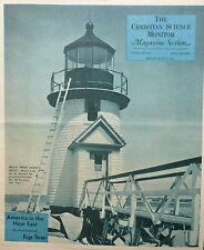 BRANT POINT LIGHT HOUSE NANTUCKET US BRITISH EMPIRE BEIRUT CAN PEAS June 22 1946 picture