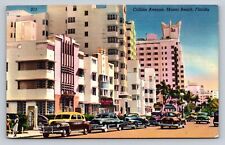 Miami Beach Ocean Front Art Deco Hotels Richmond South Seas Marseilles Old Cars picture