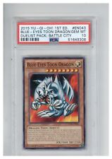 2015 Yugioh Blue Eyes Toon Dragon 1st Edition PSA 10 picture