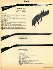 1979 Print Ad of CVA Mountain & Kentucky Flintlock & Percussion Rifle picture
