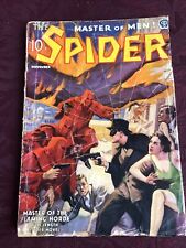 The Spider 11/1937-  Master Of The Flaming Horde - pulp  picture