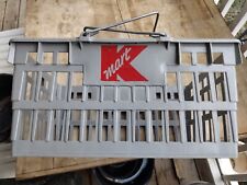 VTG Gray KMART Dept. Store Plastic Shopping Basket Wire Handles No Damage  picture