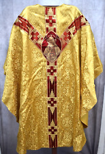 Older Gold and Red Vestment, Sacred Heart of Jesus. No Stole. (CU114) picture