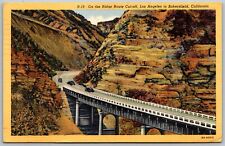 Vtg California CA On The Ridge Cut-Off Los Angeles to Bakersfield Postcard picture