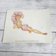 Vtg 1940s George Petty Ziegfeld Follies Pinup Girl Art Print 8.5x11 Lucille Ball picture