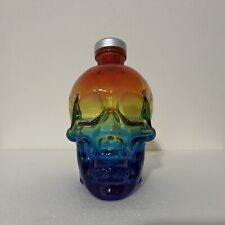 Crystal Head Vodka Limited Edition Pride Rainbow Skull 750 mL Glass Bottle EMPTY picture