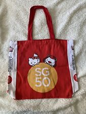 Hello Kitty Go Around Singapore 50 Canvas Reusable Collectible Tote, box-F picture