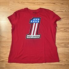 Harley Davidson Women's American #1 Logo Tshirt  XL picture