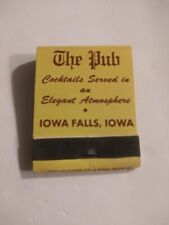 Vintage Matches From The Pub Iowa Falls Iowa picture