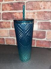 Starbucks 2023 Spring Teal Jeweled Green Blue Ombre Cold Cup Tumbler 24oz New picture