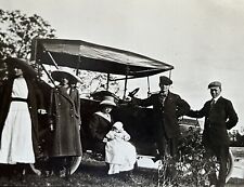 1913 Culp Family & Auto Car - Minneapolis, MN Antique Real Photo Postcard RPPC picture