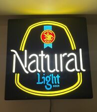 Vintage Anheuser Busch Natural Light Beer Sign Works Lights Up picture
