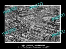 OLD LARGE HISTORIC PHOTO SOUTH KENSINGTON LONDON ENGLAND DISTRICT AERIAL c1940 picture