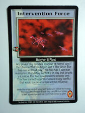 1998 BABYLON 5 CCG - THE GREAT WAR - RARE CARD - INTERVENTION FORCE  picture