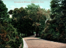 Greenwich Connecticut Milbank Avenue Driveway Estate Postcard picture
