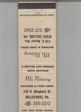 Matchbook Cover Mt. Nittany Savings & Loan Bellefonte, PA picture