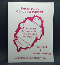 Patrick Page's Cards to Pocket - Authore: Lewis Ganson - Paperback Book picture