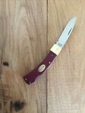 SCHRADE 5OT * CRANBERRY COLOR * MADE n USA * KNIFE ONLY * UNUSED CONDITION * picture