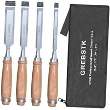 GREBSTK Professional Wood Chisel Set for Woodworking, Sturdy Chrome 2#chisel picture
