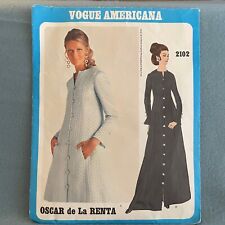 Vogue 2102 Americana Oscar de La Renta Evening Dress Sewing Pattern Size 10 picture