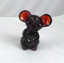 Fenton Art Glass NFGS 12 Root Beer Colored Mouse Figure / Figurine picture