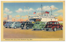 Michigan State Ferry Dock, Mackinaw City, Michigan 1940s picture