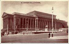 St George Hall Liverpool WB Postcard VTG London PM Cancel WOB Note Great Britain picture