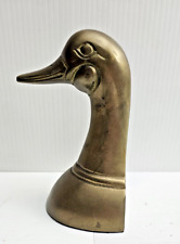 Vintage Leonard  Solid Brass Collection  Duck Head Bookend  One Only picture