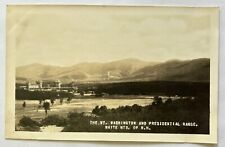 Mt Washington Presidential Range. White Mountains NH Real Photo Postcard. RPPC. picture