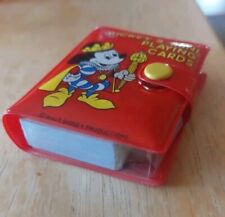 Monogram Vintage Walt Disney Mickey Mouse Miniatures Playing Cards New picture