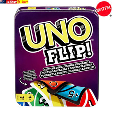 UNO FLIP Card Game Tin Box - Family Entertainment picture