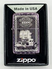 Rare Iconic Zippo Car High Polish Purple Zippo Lighter NEW picture