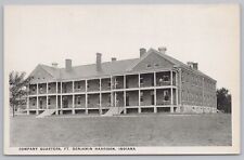Military~Ft Benjamin Harrison Indiana~Company Quarters~Vintage Postcard picture