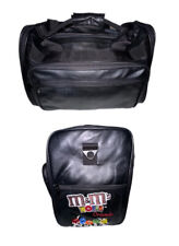 M&M's Candy World Orlando Black Leather Duffle Bag Travel Carry On Luggage picture