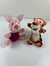 Vintage Pair Of Disney Winnie The Pooh Character Stuffed Animals Tigger & Piglet picture