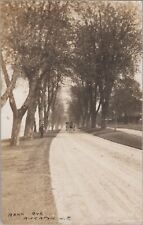 Bank Avenue Riverton New Jersey Old Car on Dirt Road 1907 RPPC Postcard picture
