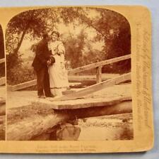 Stereoview J F Jarvis Taking Toll In The Rural Districts Man Kissing Woman (O) picture