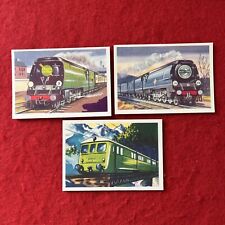 1958 Universal Automatics TRAINS OF THE WORLD Card Lot (3) All EX-NM picture
