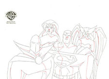 Justice League Animated Series-Original Drawing-Hawkgirl/Wonder Woman/Superman picture