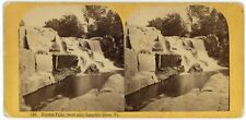 c1900's Green Mountain Scenery Real Photo Stereoview Card Fairfax Falls, Vermont picture